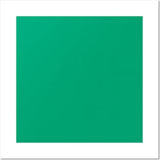 Mint: Plain green, classic rich emerald, just color Posters and Art